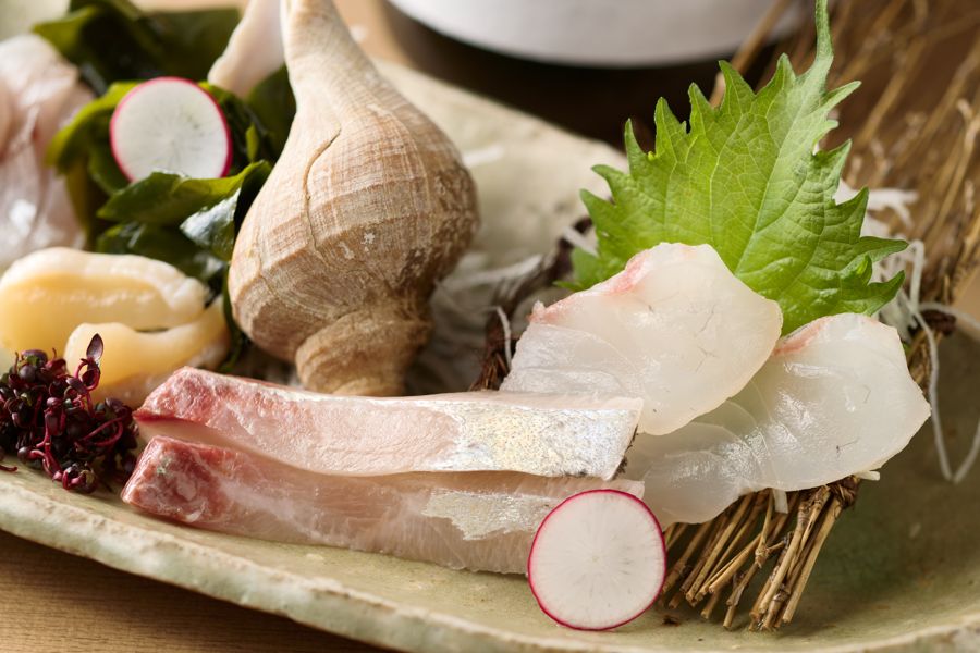 刺身の盛り合わせ